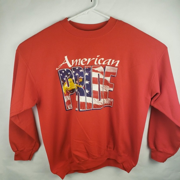 Gildan Other - Vintage American Pride Flag Bald Eagle Crew neck